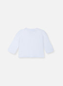 Bralette De Algodón Punto Musgo - Blanco
