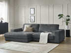 Sierra - Fixed Corner Sofa - Textured Fabric - Left-Hand Corner