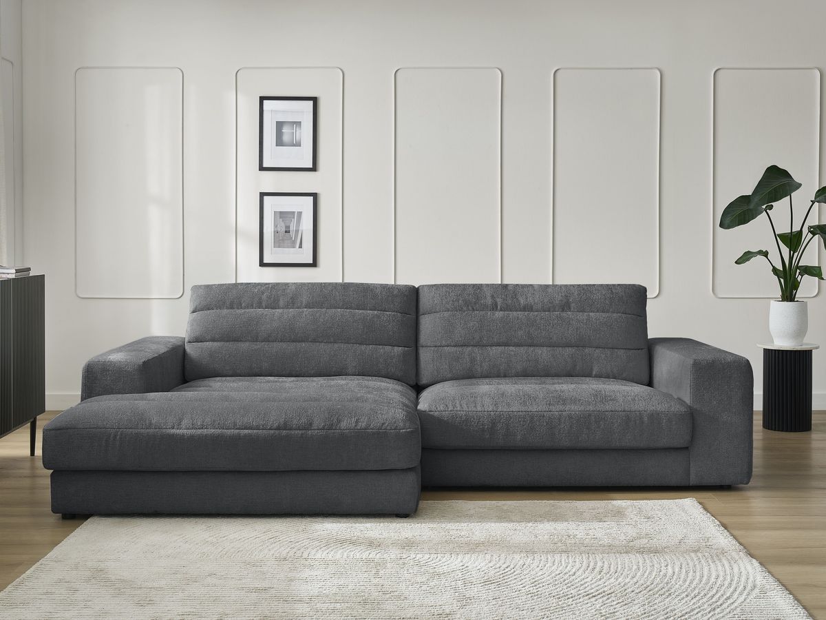 Sierra - Fixed Corner Sofa - Textured Fabric - Left-Hand Corner