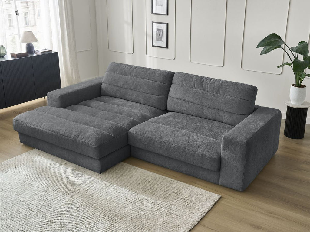 Sierra - Fixed Corner Sofa - Textured Fabric - Left-Hand Corner