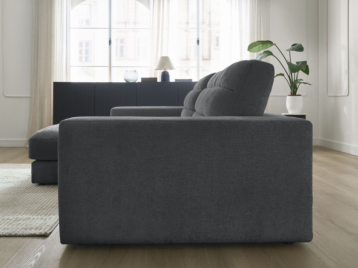 Sierra - Fixed Corner Sofa - Textured Fabric - Left-Hand Corner