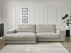 Sierra - Fixed Corner Sofa - Textured Fabric - Left-Hand Corner