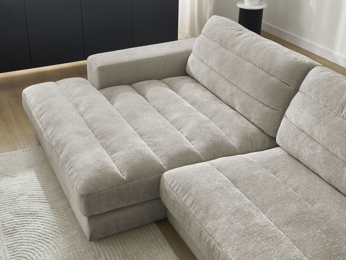 Sierra - Fixed Corner Sofa - Textured Fabric - Left-Hand Corner