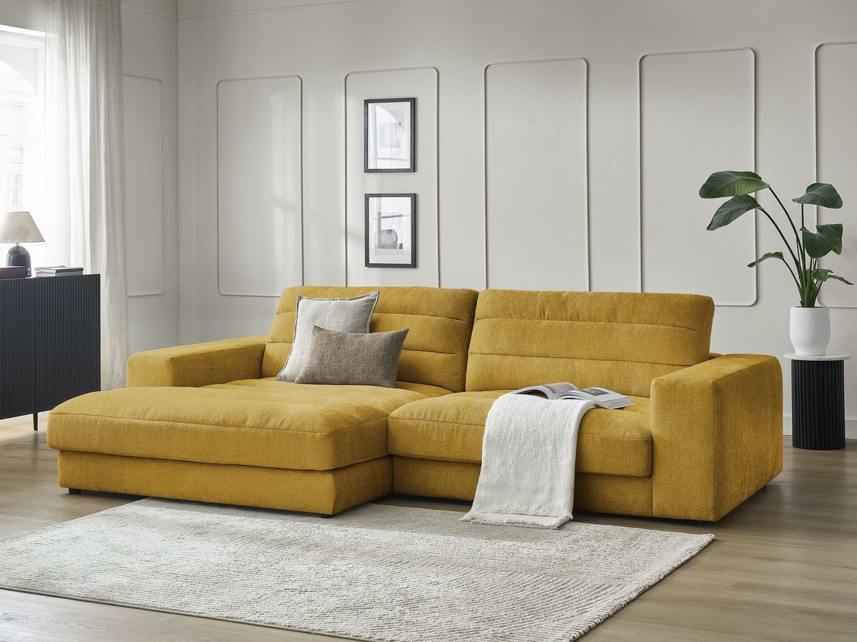 Sierra - Fixed Corner Sofa - Textured Fabric - Left-Hand Corner