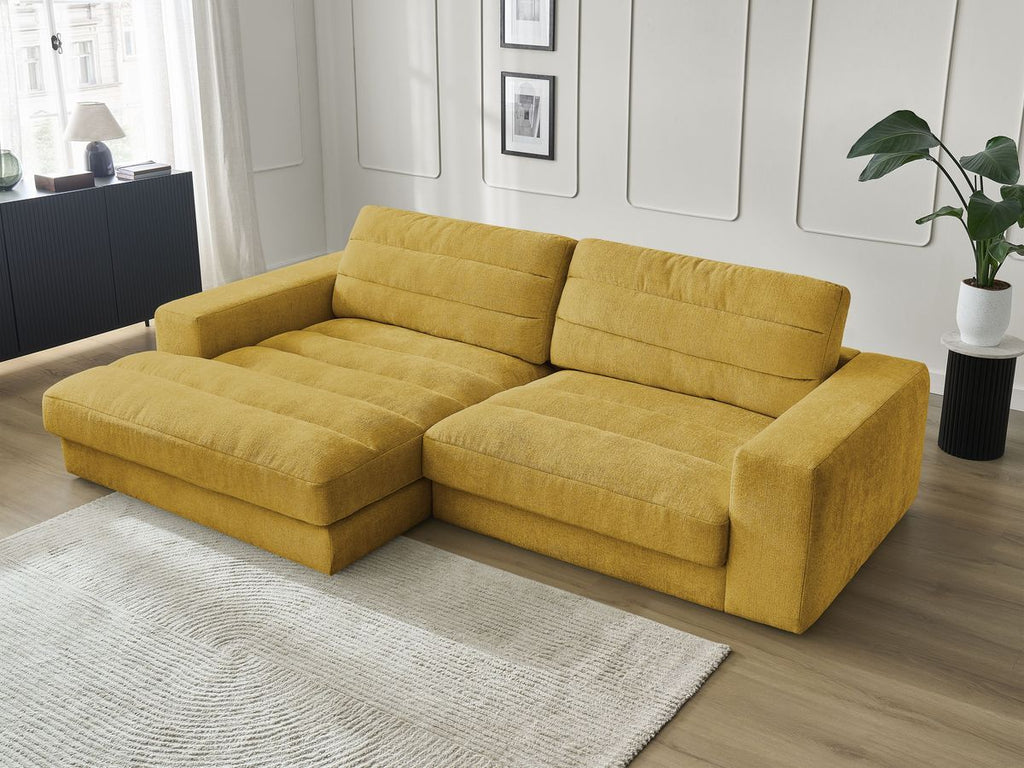 Sierra - Fixed Corner Sofa - Textured Fabric - Left-Hand Corner