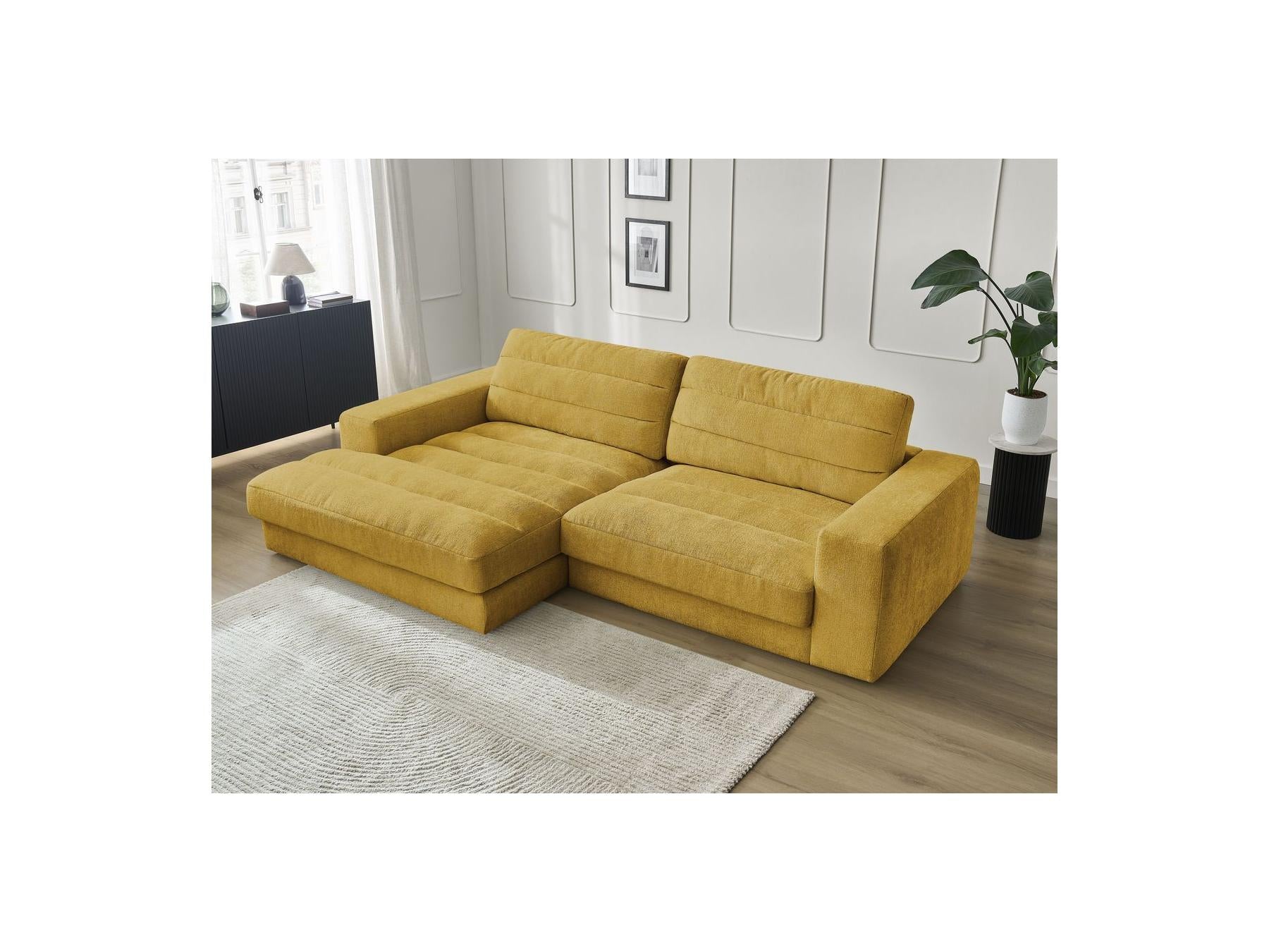 Sierra - Fixed Corner Sofa - Textured Fabric - Left-Hand Corner