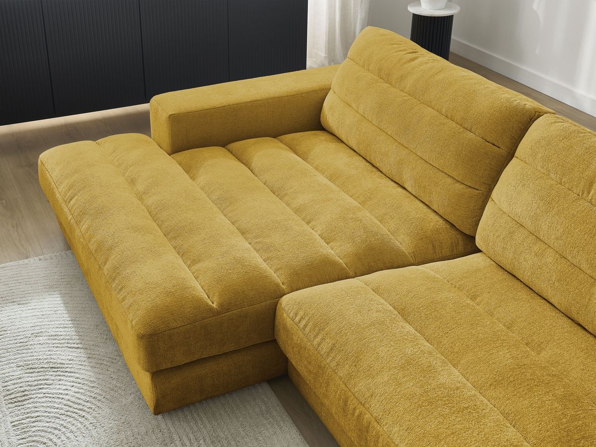 Sierra - Fixed Corner Sofa - Textured Fabric - Left-Hand Corner