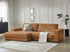 Sierra - Fixed Corner Sofa - Textured Fabric - Left-Hand Corner
