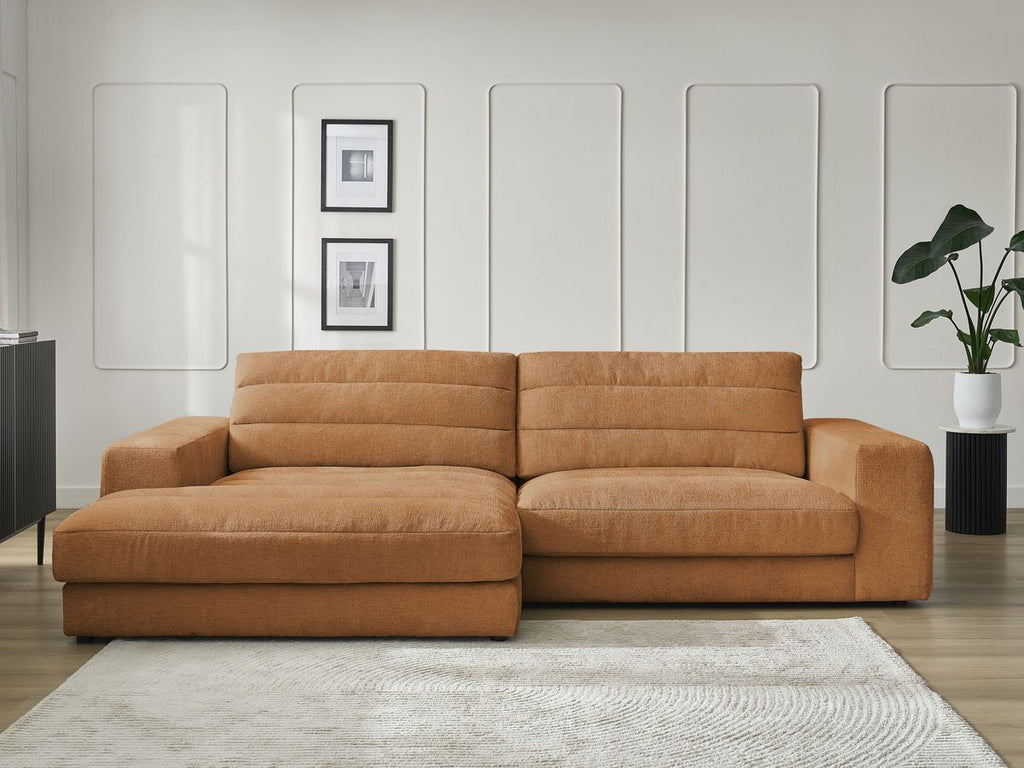 Sierra - Fixed Corner Sofa - Textured Fabric - Left-Hand Corner