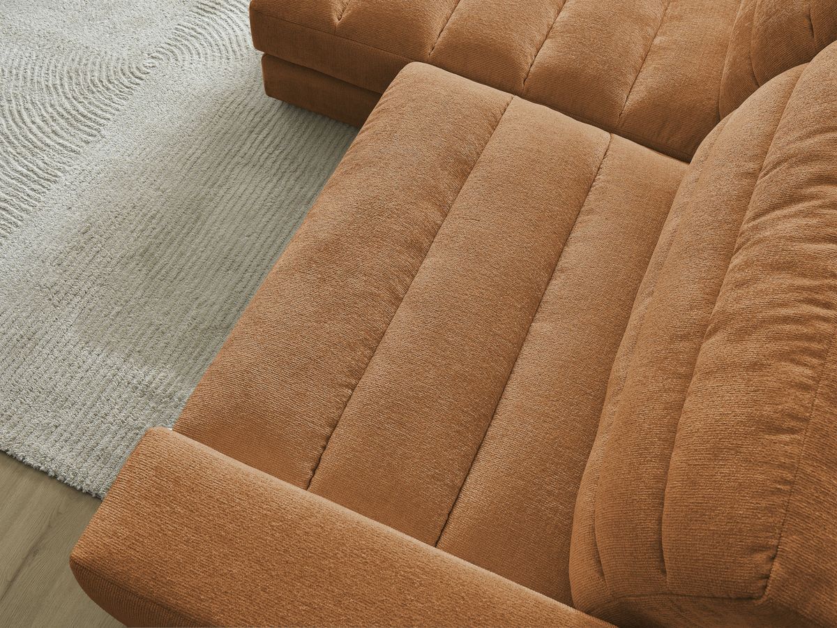 Sierra - Fixed Corner Sofa - Textured Fabric - Left-Hand Corner