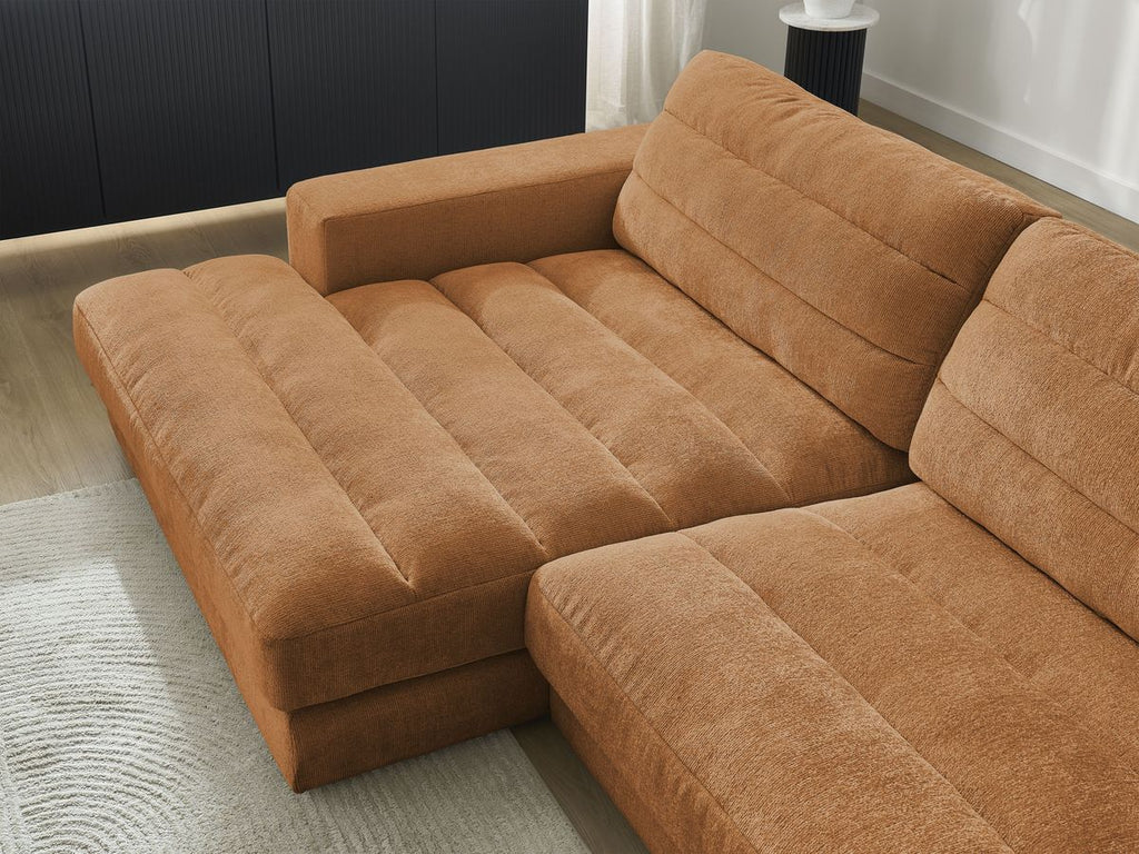 Sierra - Fixed Corner Sofa - Textured Fabric - Left-Hand Corner