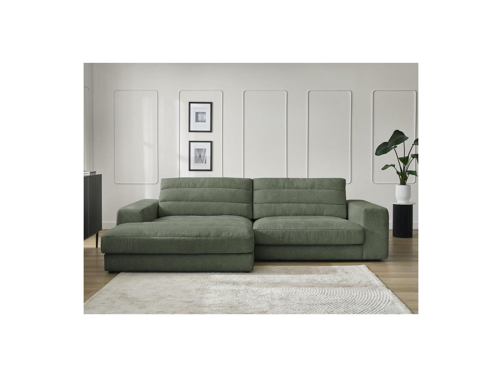 Sierra - Fixed Corner Sofa - Textured Fabric - Left-Hand Corner