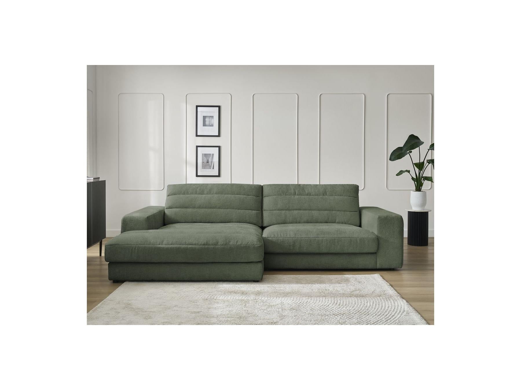 Sierra - Fixed Corner Sofa - Textured Fabric - Left-Hand Corner