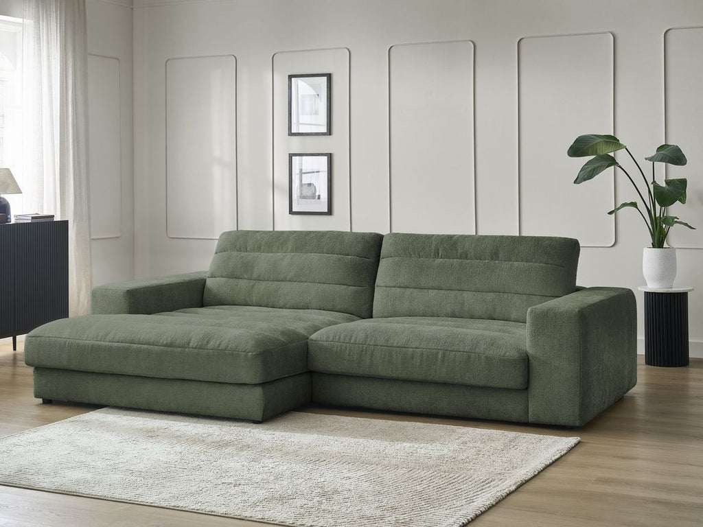 Sierra - Fixed Corner Sofa - Textured Fabric - Left-Hand Corner