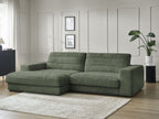 Sierra - Fixed Corner Sofa - Textured Fabric - Left-Hand Corner