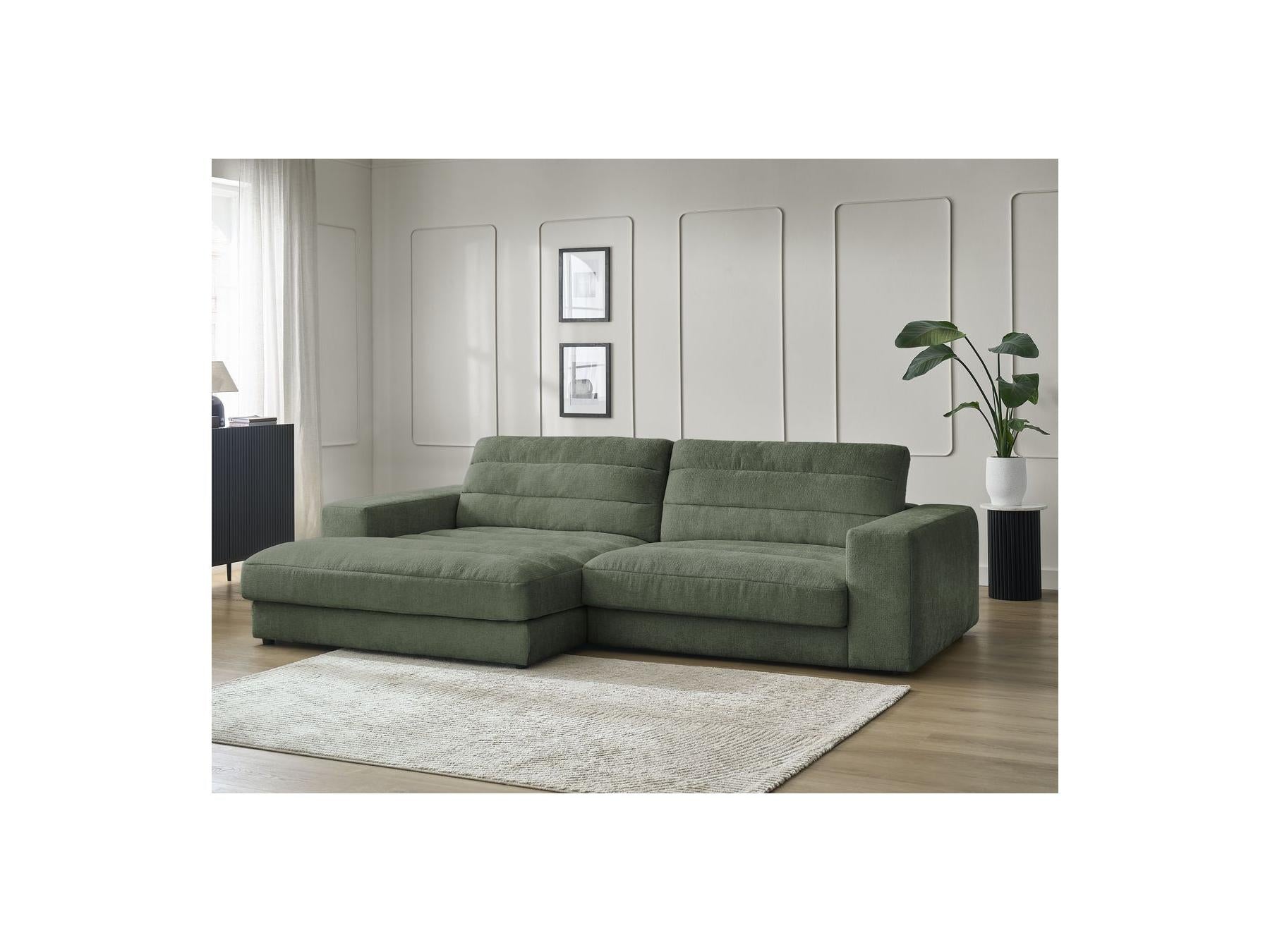 Sierra - Fixed Corner Sofa - Textured Fabric - Left-Hand Corner