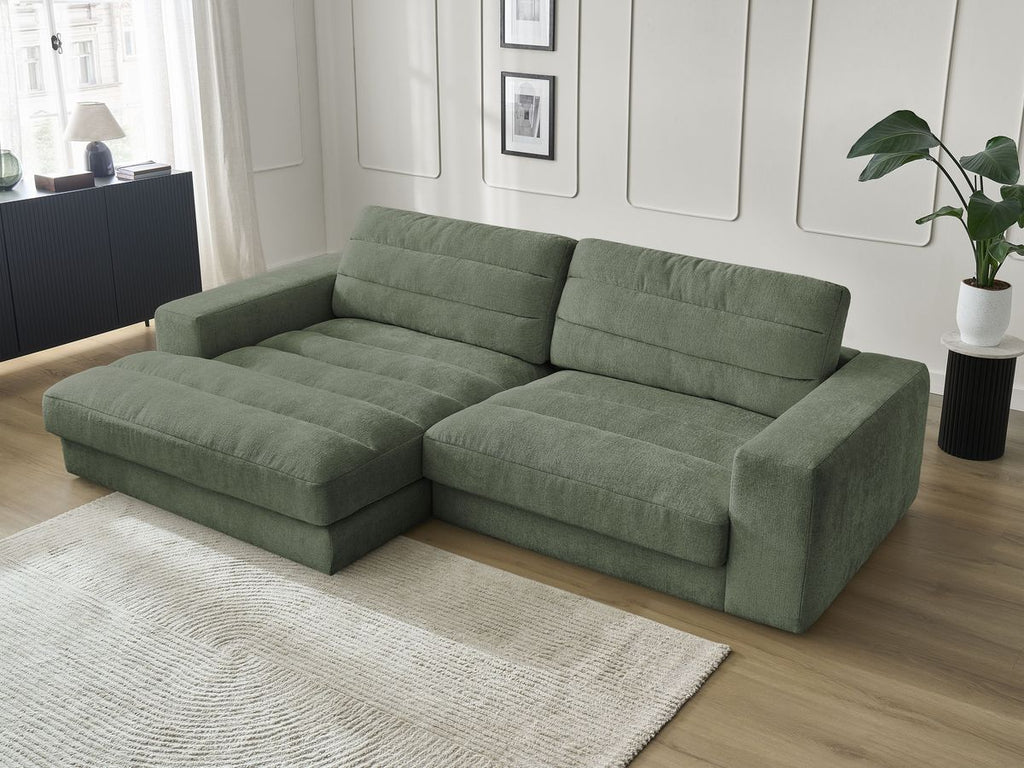 Sierra - Fixed Corner Sofa - Textured Fabric - Left-Hand Corner