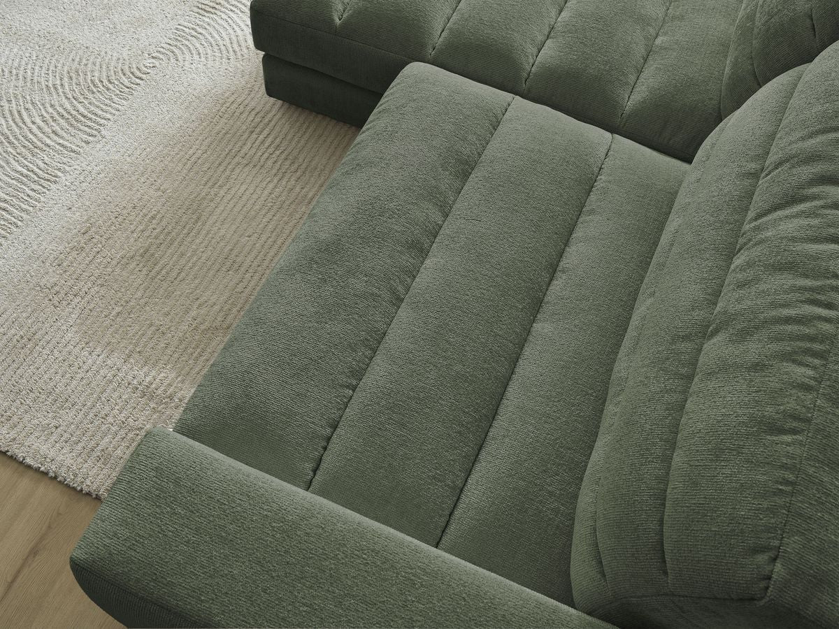 Sierra - Fixed Corner Sofa - Textured Fabric - Left-Hand Corner