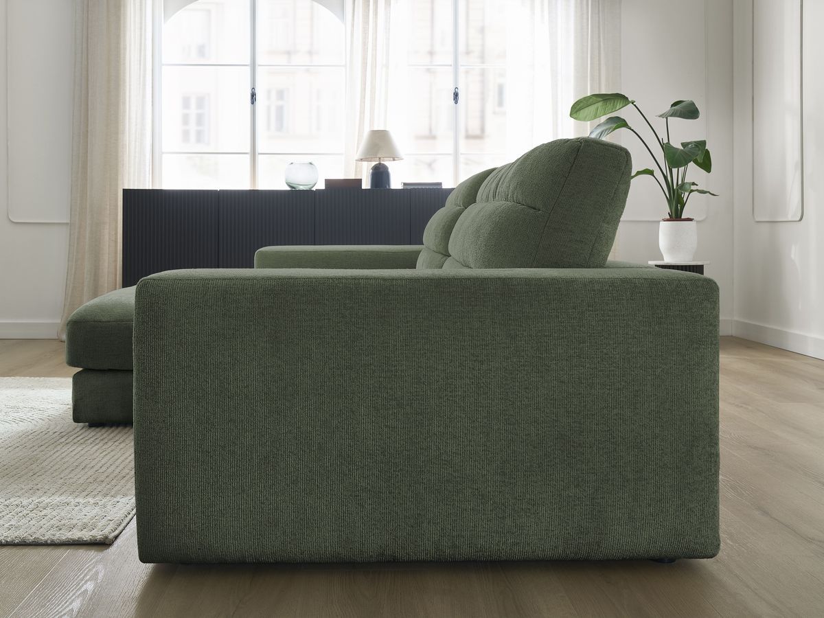 Sierra - Fixed Corner Sofa - Textured Fabric - Left-Hand Corner