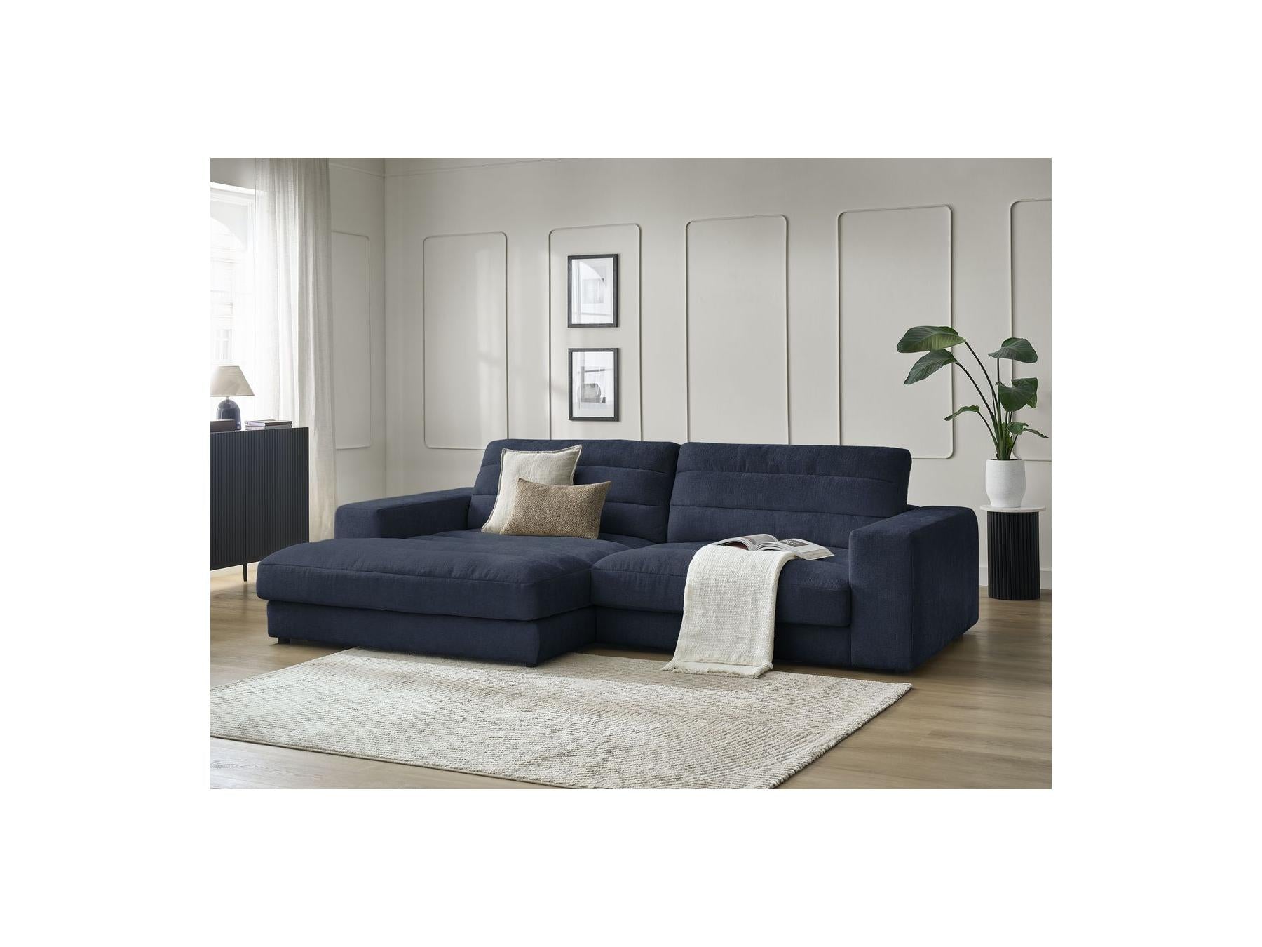 Sierra - Fixed Corner Sofa - Textured Fabric - Left-Hand Corner