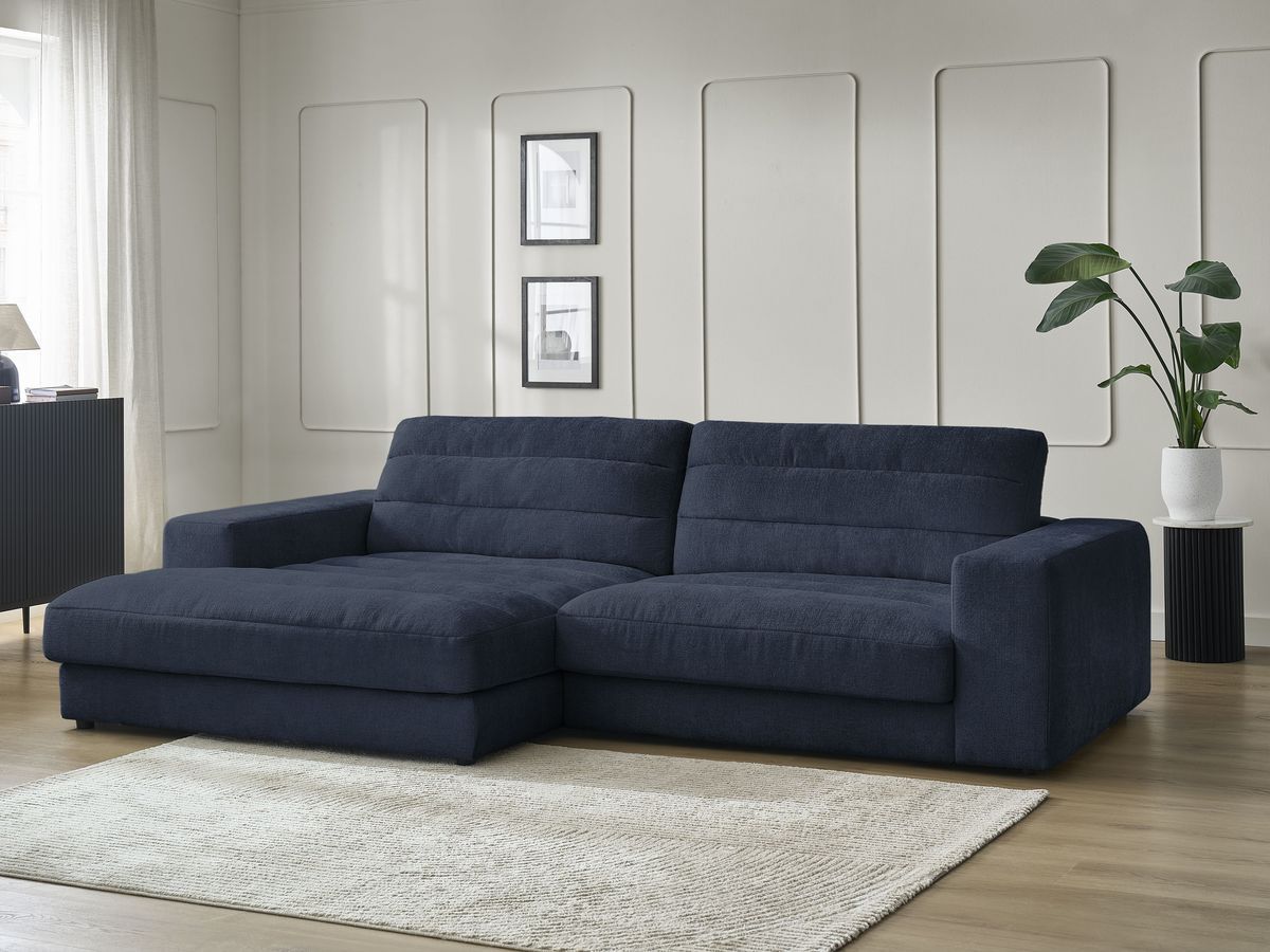 Sierra - Fixed Corner Sofa - Textured Fabric - Left-Hand Corner