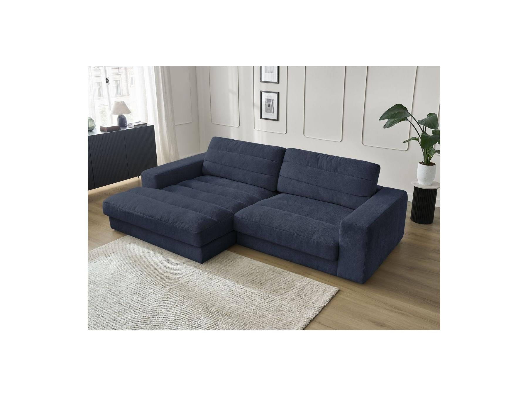 Sierra - Fixed Corner Sofa - Textured Fabric - Left-Hand Corner