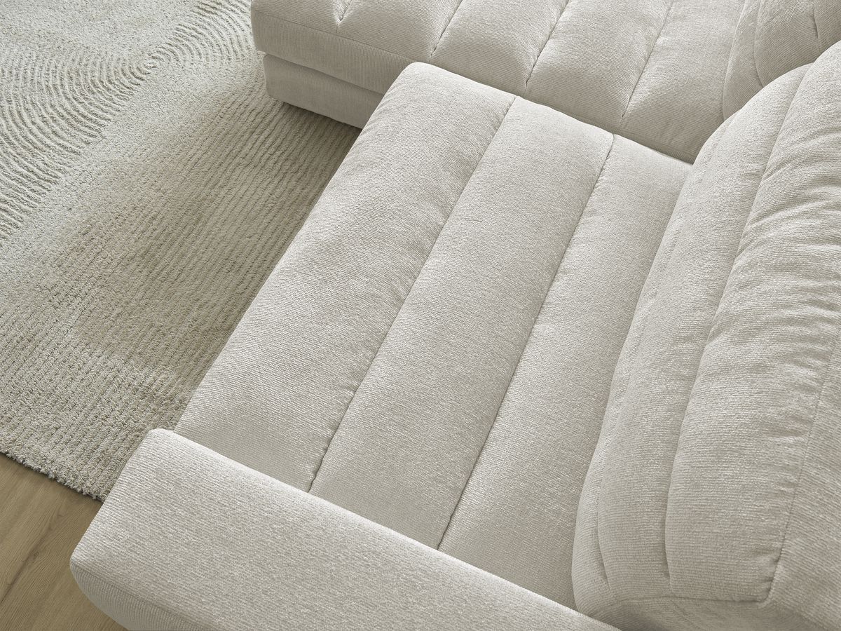Sierra - Fixed Corner Sofa - Textured Fabric - Left-Hand Corner