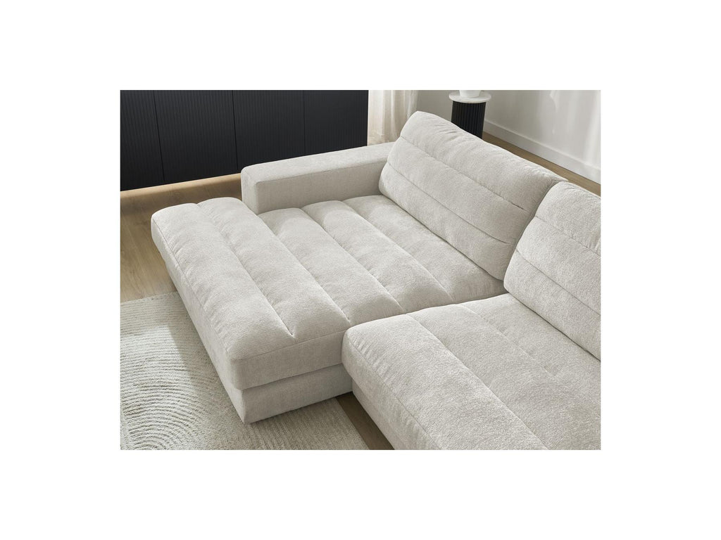 Sierra - Fixed Corner Sofa - Textured Fabric - Left-Hand Corner