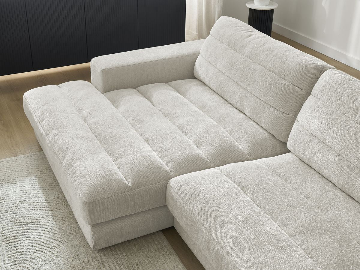 Sierra - Fixed Corner Sofa - Textured Fabric - Left-Hand Corner