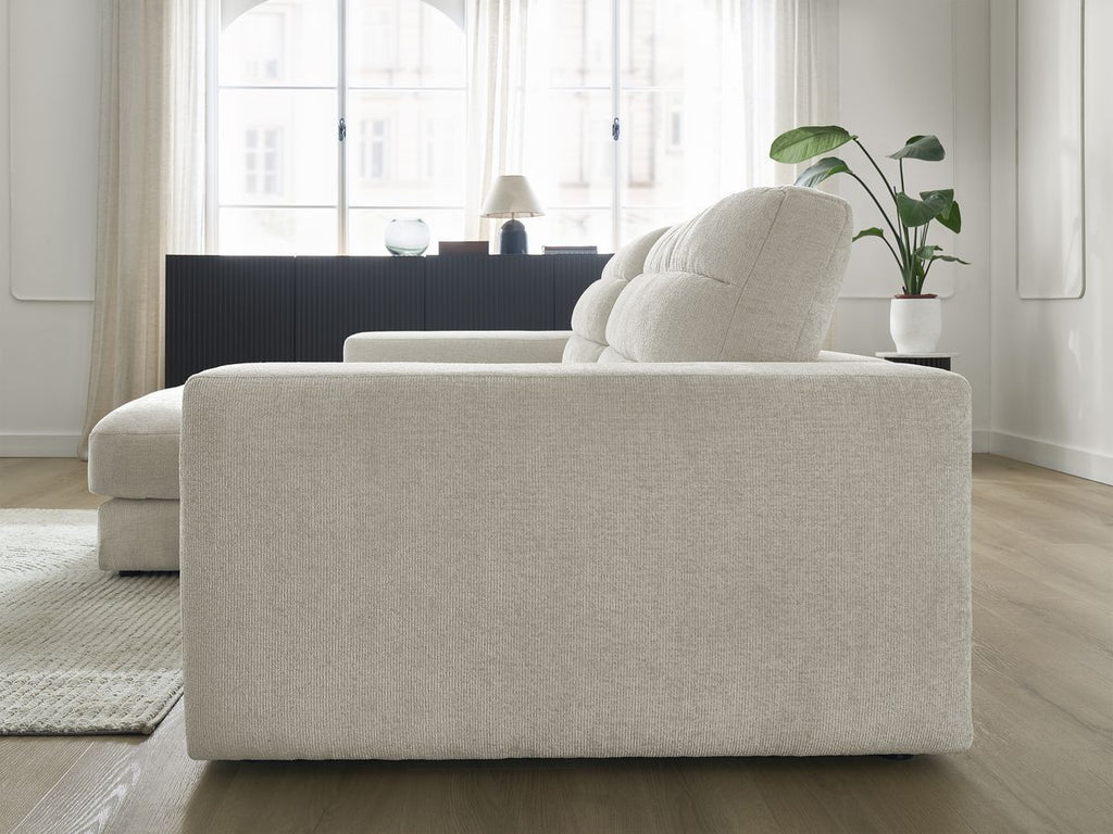 Sierra - Fixed Corner Sofa - Textured Fabric - Left-Hand Corner