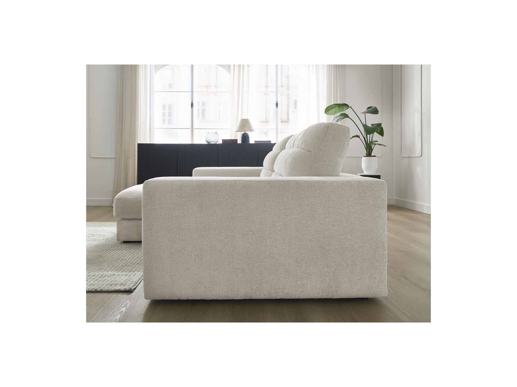Sierra - Fixed Corner Sofa - Textured Fabric - Left-Hand Corner