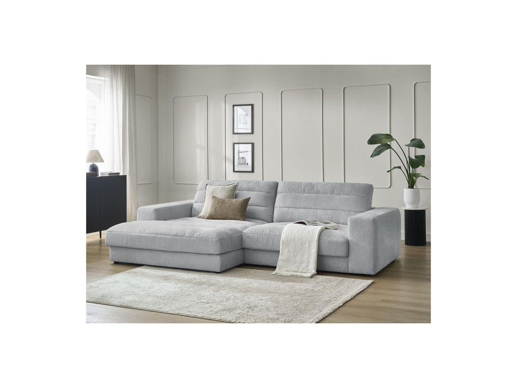Sierra - Fixed Corner Sofa - Textured Fabric - Left-Hand Corner