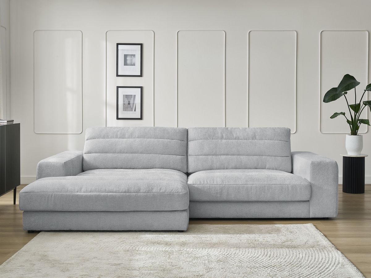 Sierra - Fixed Corner Sofa - Textured Fabric - Left-Hand Corner