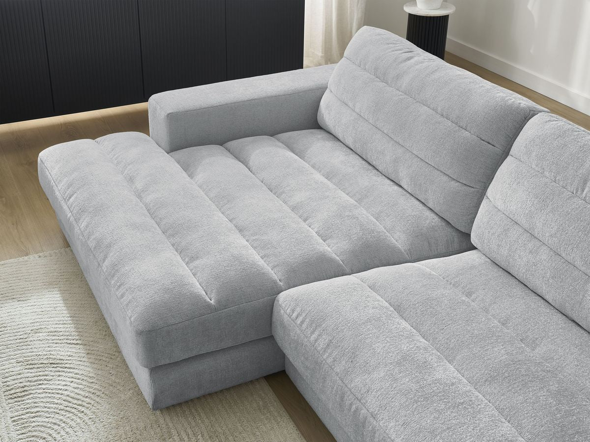 Sierra - Fixed Corner Sofa - Textured Fabric - Left-Hand Corner