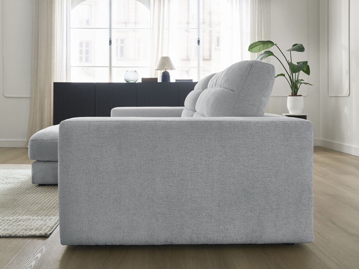 Sierra - Fixed Corner Sofa - Textured Fabric - Left-Hand Corner