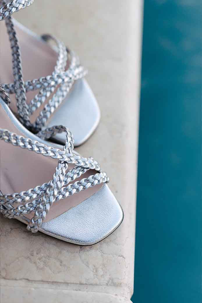 Cécilia Argent Sandals