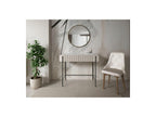 Mathilde - Console Table 2 Drawers - Marble-Effect Top and Black Legs