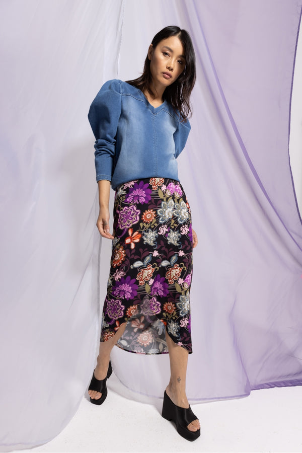 Falda Cicely Red Lys - Negro