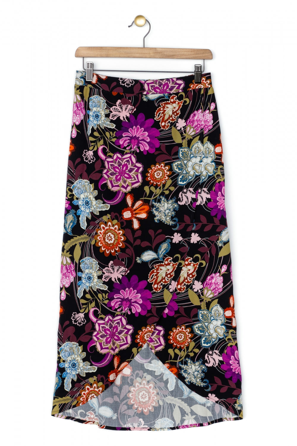 The Cicely Red Lys Black Skirt