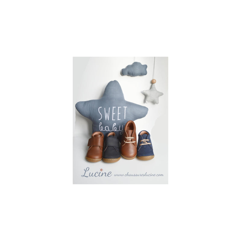 Lucien Lace-up Ankle Boots - Navy Blue Nubuck - Unisex