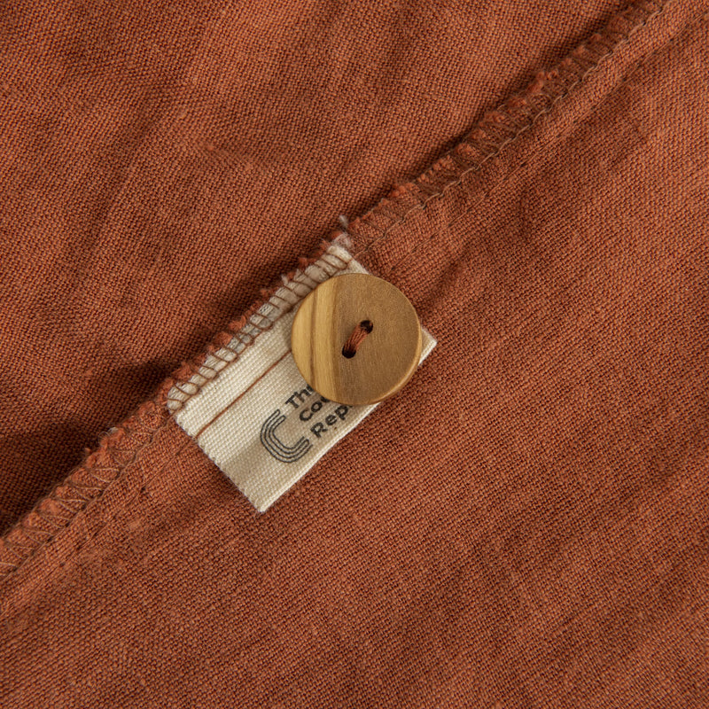 Comforter Cover 100% Linen - Terracotta