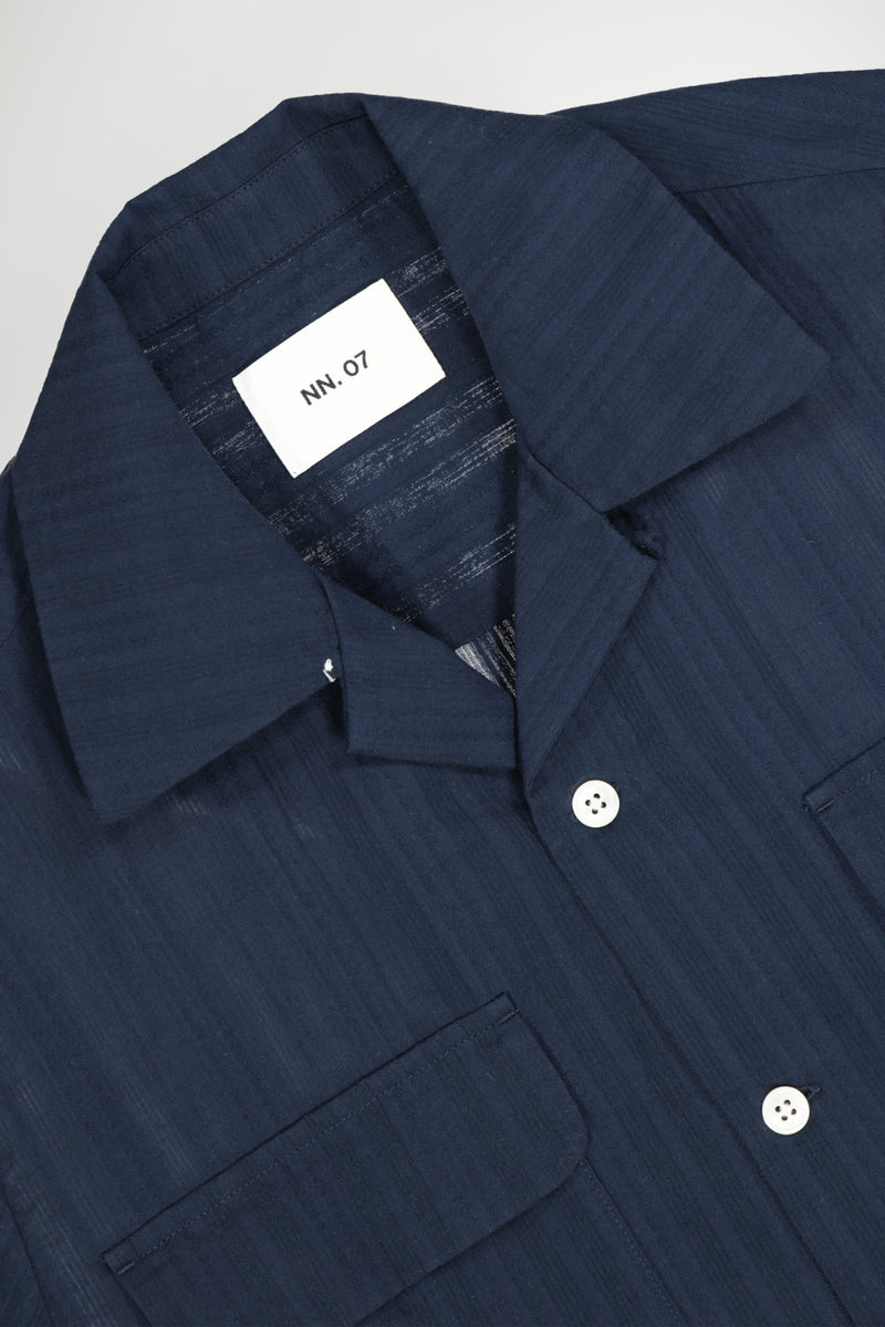 NN07 - Chemise Daniel SS - Navy Blue