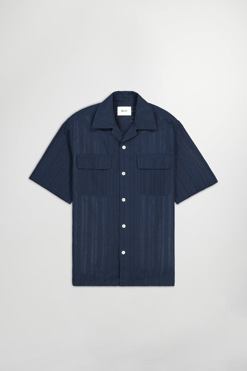 NN07 - Chemise Daniel SS - Navy Blue