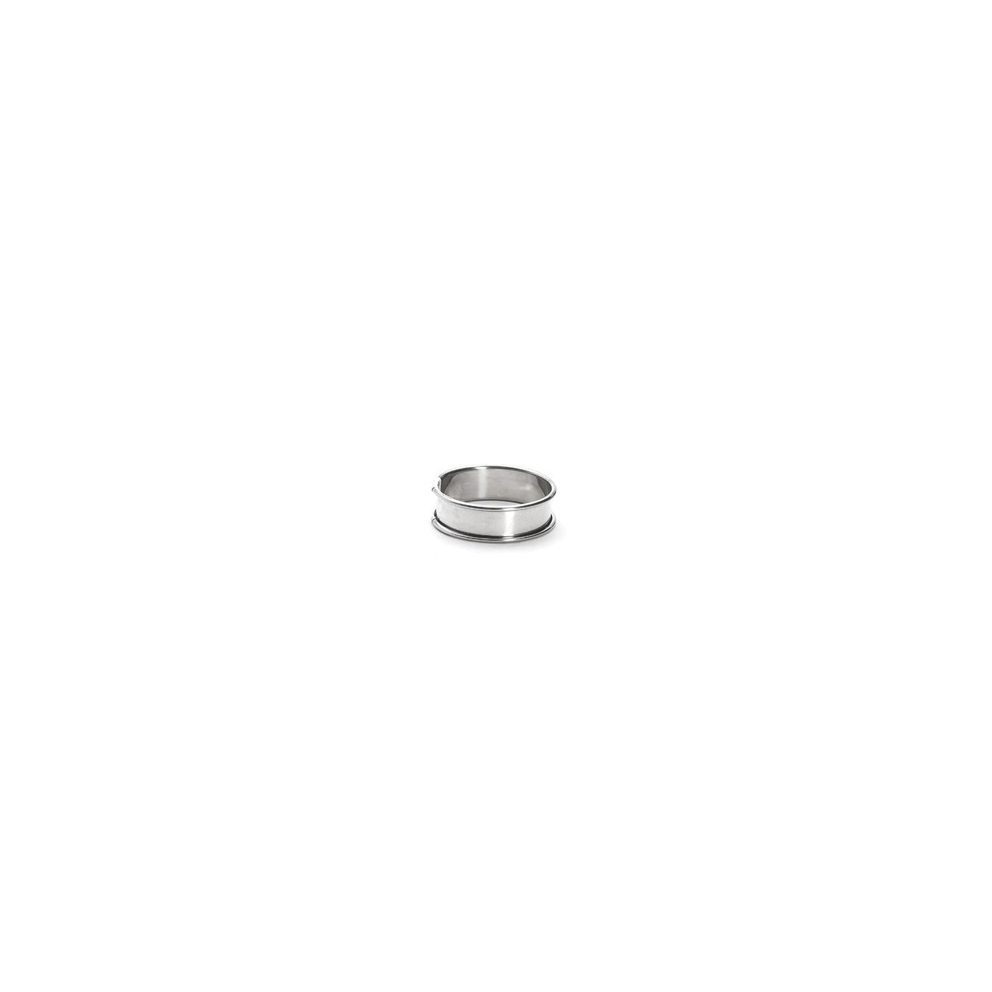 Aro Para Tarta Redondo En Acero Inoxidable Borde Redondeado - Ø 6 cm - Alt. 2 cm