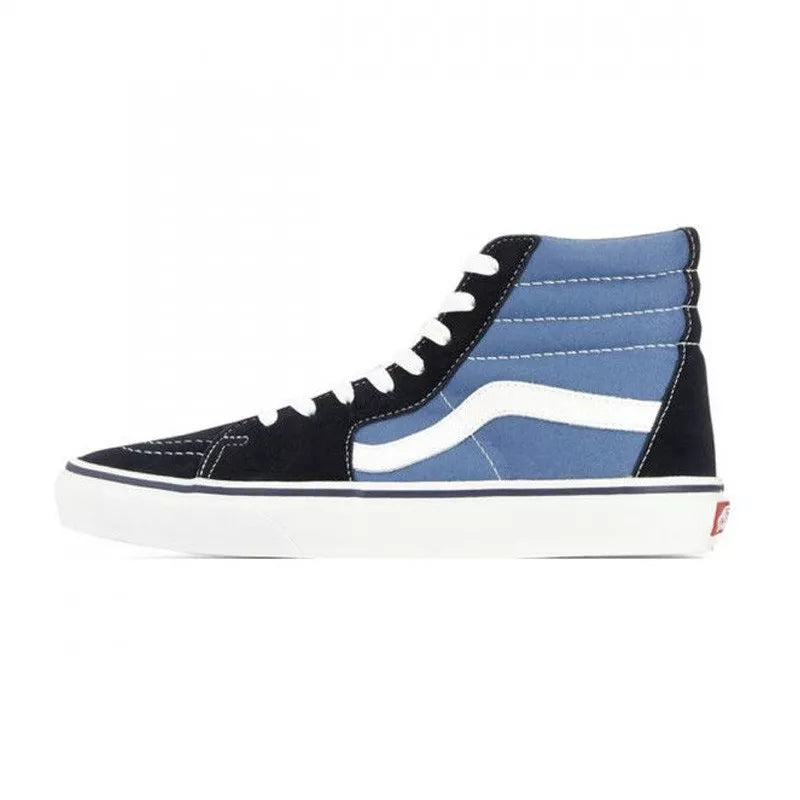 High-Top Leather Sk8-Hi Sneakers, Navy Blue - Unisex