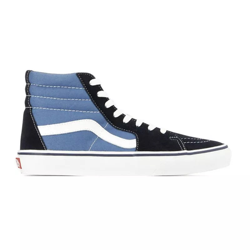 High-Top Leather Sk8-Hi Sneakers, Navy Blue - Unisex