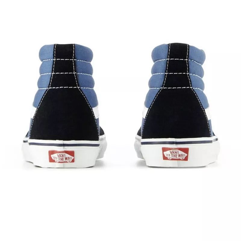 High-Top Leather Sk8-Hi Sneakers, Navy Blue - Unisex