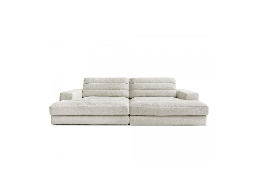 Sierra - Canapé Droit Fixe 4 Places Assise Profonde - Tissu Texturé