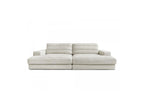 Sierra - Canapé Droit Fixe 4 Places Assise Profonde - Tissu Texturé