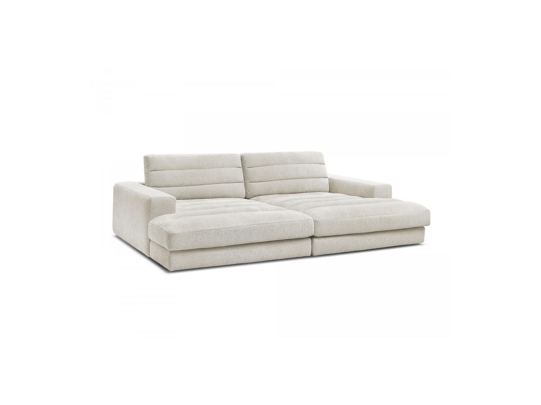 Sierra - Canapé Droit Fixe 4 Places Assise Profonde - Tissu Texturé